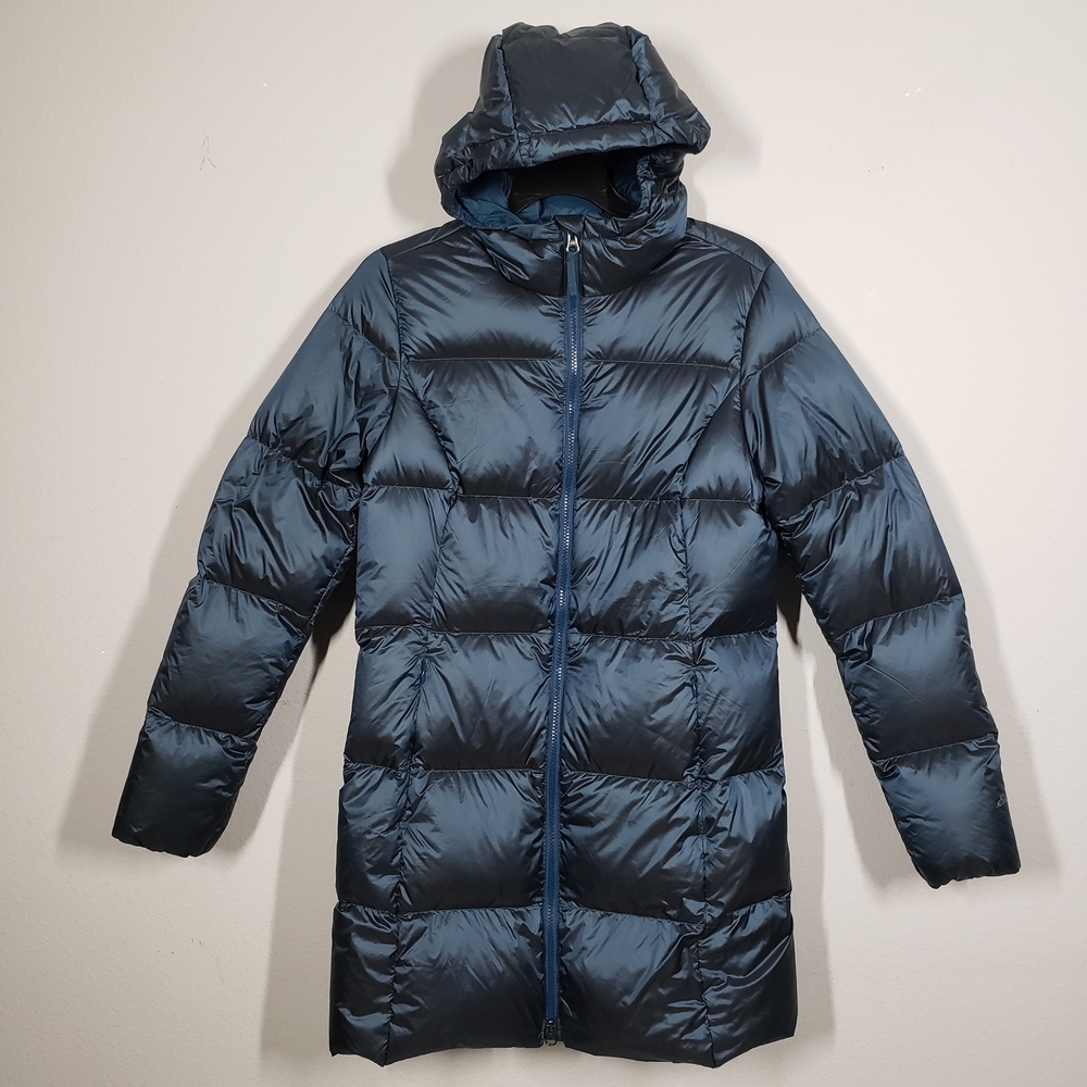 Eddie Bauer Dark Blue Green Teal Women's Puffer Jacket